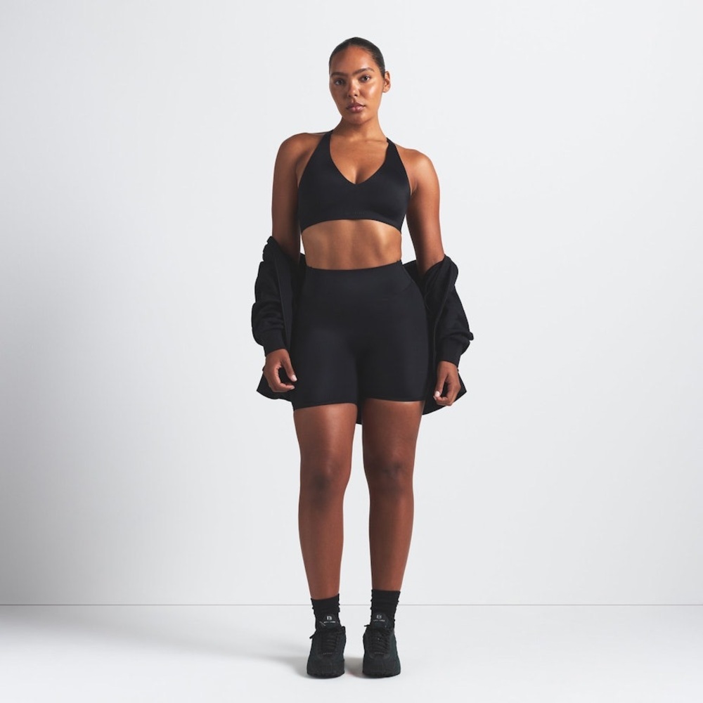 NWT NikeSkims Shine V-neck Top •obsidian •XL